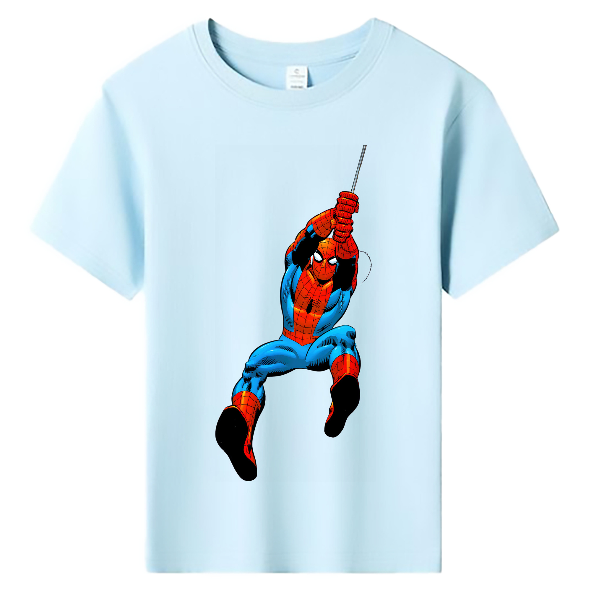 （画像用） Spider Man スパイダーマン 綿100％キッズTシャツ（フロントプリント）
